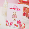 Official Gingie Cute Candy Cane Jumper Enamel Pin - Katnipp Studios