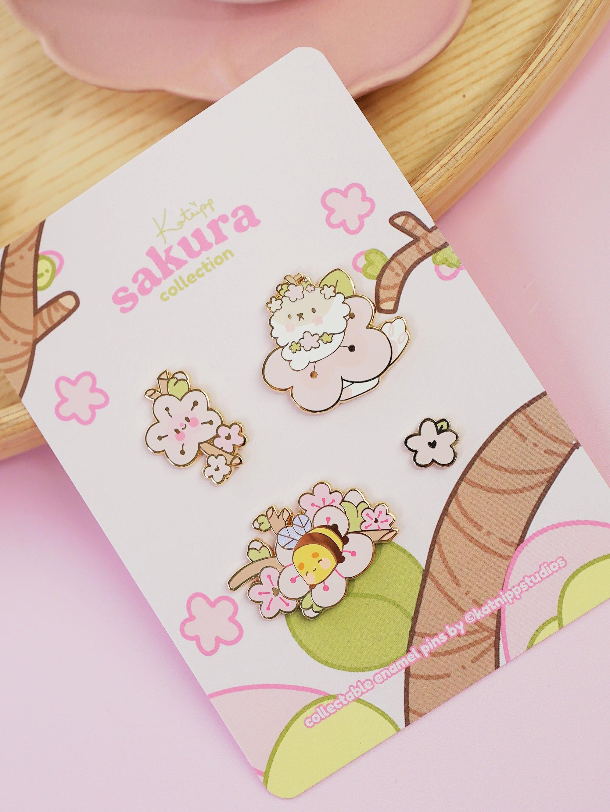 Official Sakura Enamel Pin Full Set - Katnipp Studios