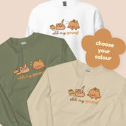 Oh My Gourd! Kawaii Pumpkin Sweater | Cozy Autumn Sweatshirt | Adorable Katnipp Fall Apparel Katnipp character product