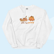 Oh My Gourd! Kawaii Pumpkin Sweater | Cozy Autumn Sweatshirt | Adorable Katnipp Fall Apparel Katnipp character product