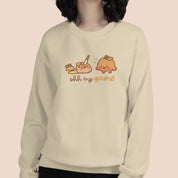 Oh My Gourd! Kawaii Pumpkin Sweater | Cozy Autumn Sweatshirt | Adorable Katnipp Fall Apparel Katnipp character product