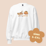 Oh My Gourd! Kawaii Pumpkin Sweater | Cozy Autumn Sweatshirt | Adorable Katnipp Fall Apparel Katnipp character product