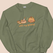 Oh My Gourd! Kawaii Pumpkin Sweater | Cozy Autumn Sweatshirt | Adorable Katnipp Fall Apparel Katnipp character product