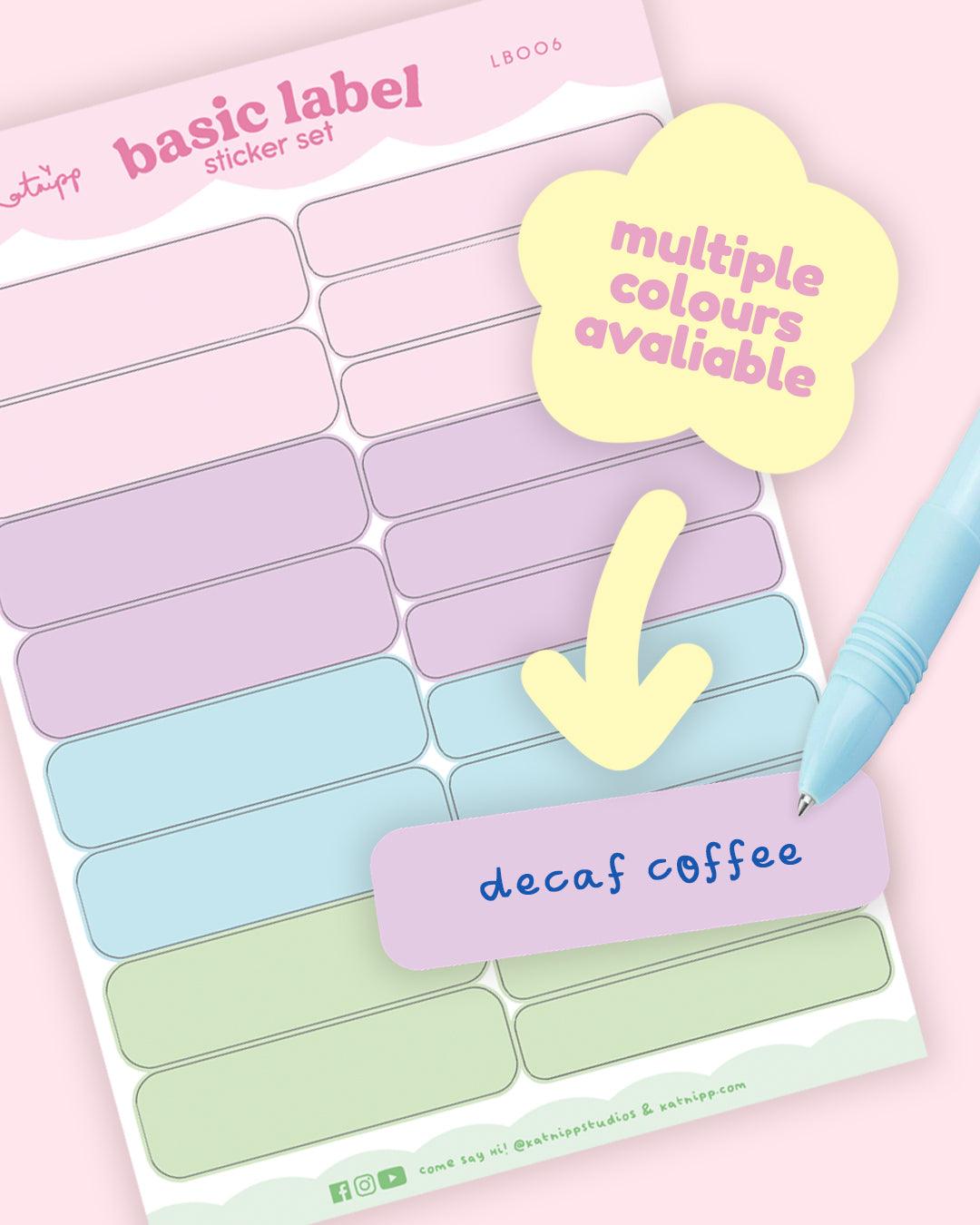 Pastel Organisation Labels – Cute Planner Stickers | Handmade & Functional - Katnipp Studios