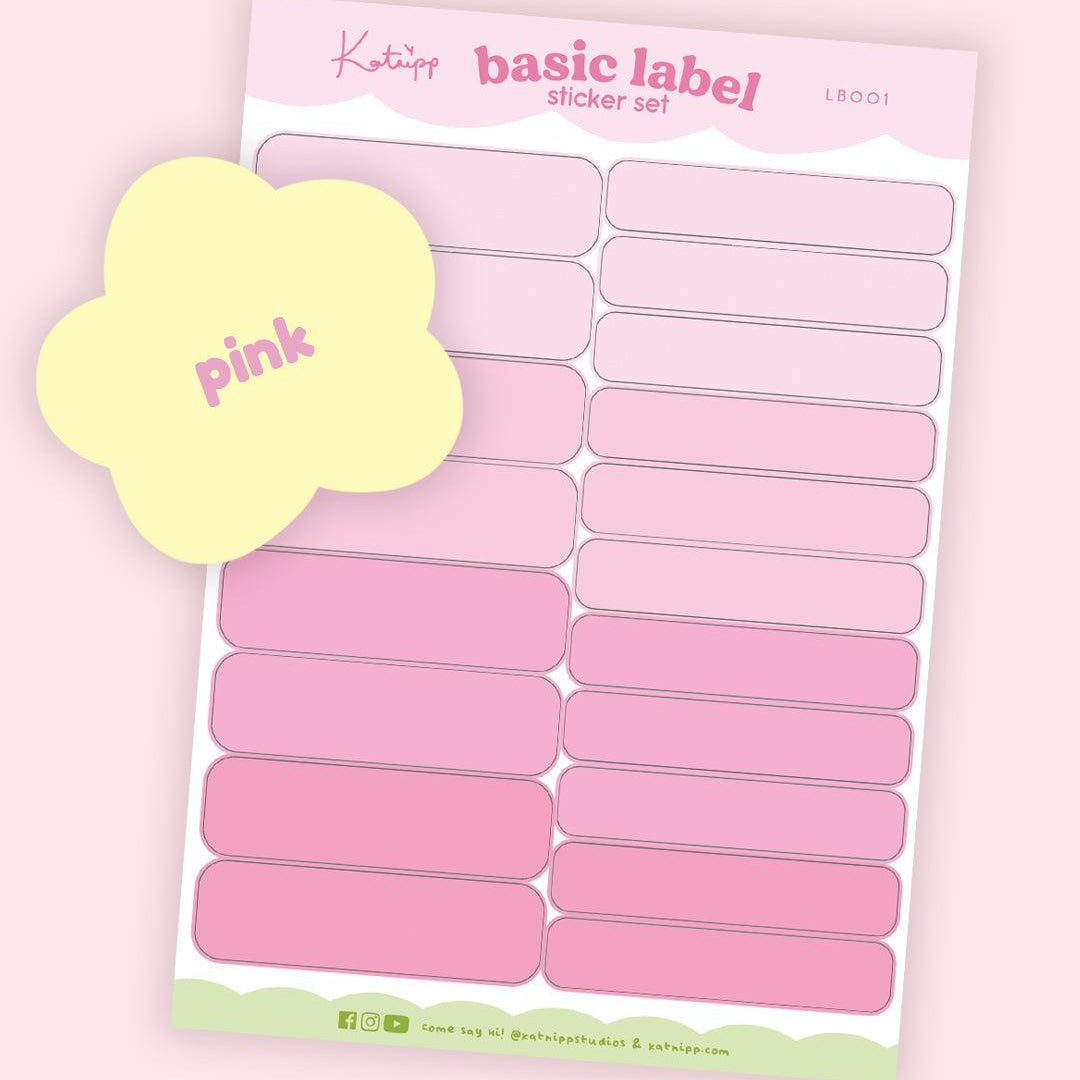 Pastel Organisation Labels – Cute Planner Stickers | Handmade & Functional - Katnipp Studios