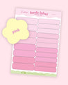 Pastel Organisation Labels – Cute Planner Stickers | Handmade & Functional - Katnipp Studios