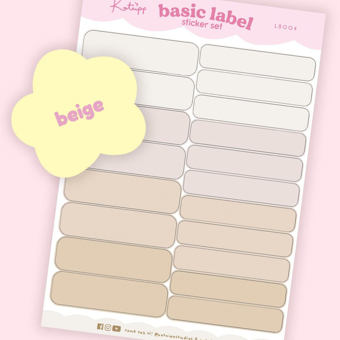 Pastel Organisation Labels – Cute Planner Stickers | Handmade & Functional - Katnipp Studios
