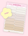 Pastel Organisation Labels – Cute Planner Stickers | Handmade & Functional - Katnipp Studios