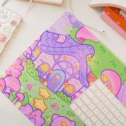 Pastel Witch & Bumblebutt Large Kawaii Gaming Mouse Pad - Katnipp Studios