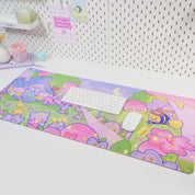 Pastel Witch Halloween Desk Mat | Bumblebutt | Kawaii Cottagecore Decor Katnipp character product