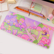 Pastel Witch Halloween Desk Mat | Bumblebutt | Kawaii Cottagecore Decor Katnipp character product