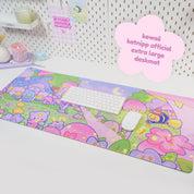 Pastel Witch Halloween Desk Mat | Bumblebutt | Kawaii Cottagecore Decor Katnipp character product