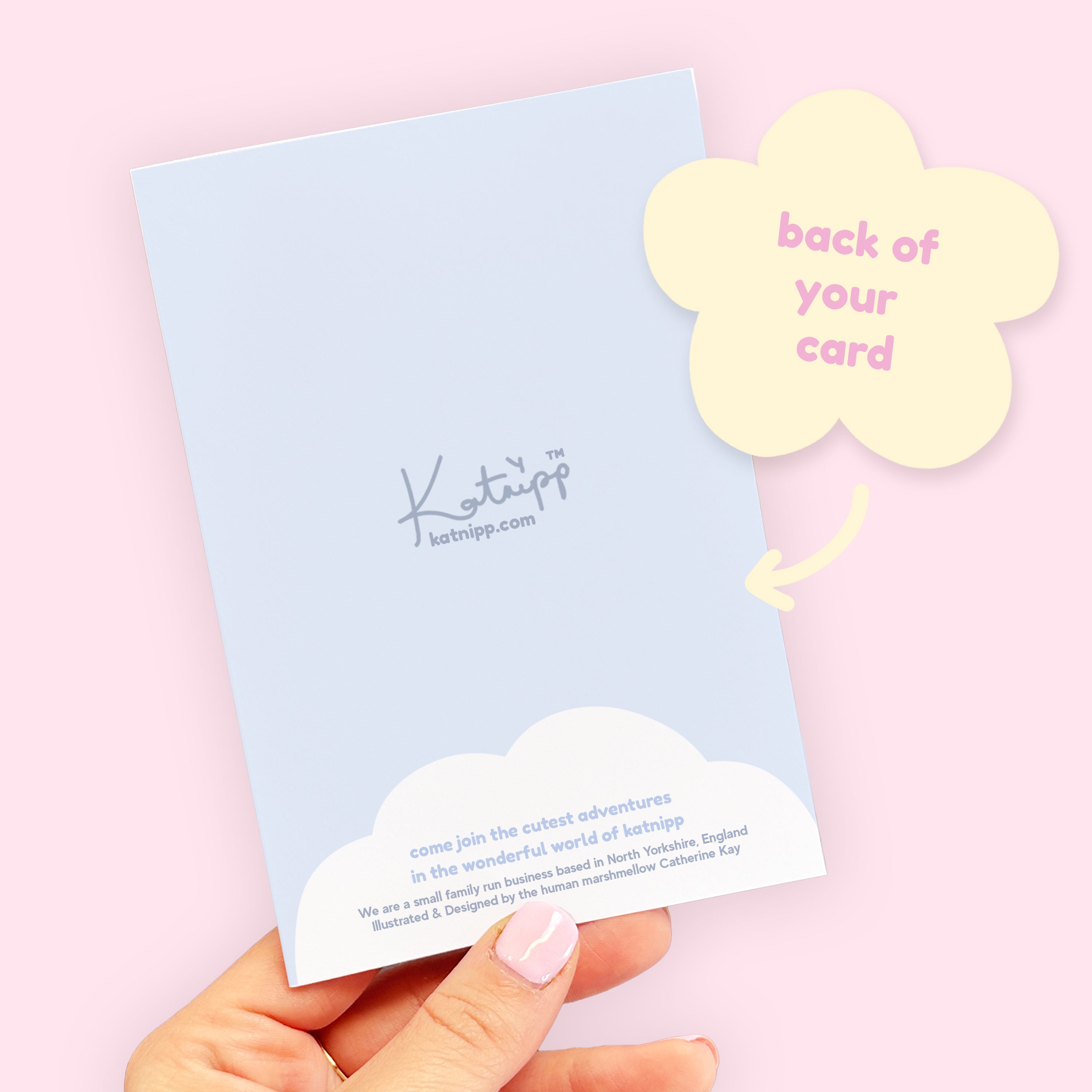 Personalised Baby Boy Greeting Card with Stork & Bumblebutt | Newborn Shower Card | Custom Welcome Baby Card - Katnipp Studios