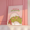 Pine-ing For Christmas, Funny Christmas Wall Art Art Print - Katnipp Studios