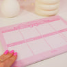 Pink Coquette Bow A4 Weekly Desk Planner | Kawaii Organiser Pad for Cute & Stylish Planning - Katnipp Studios