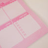 Pink Coquette Bow A4 Weekly Desk Planner | Kawaii Organiser Pad for Cute & Stylish Planning - Katnipp Studios