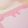 Pink Coquette Bow A5 Lined Notepad | Cute Pastel Kawaii Stationery for Organised Note-Taking - Katnipp Studios