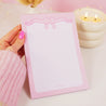 Pink Coquette Bow A5 Lined Notepad | Cute Pastel Kawaii Stationery for Organised Note-Taking - Katnipp Studios