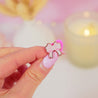 Pink Coquette Bow Enamel Pin | Kawaii Cute Pastel Bow Pin for Collectors - Katnipp Studios