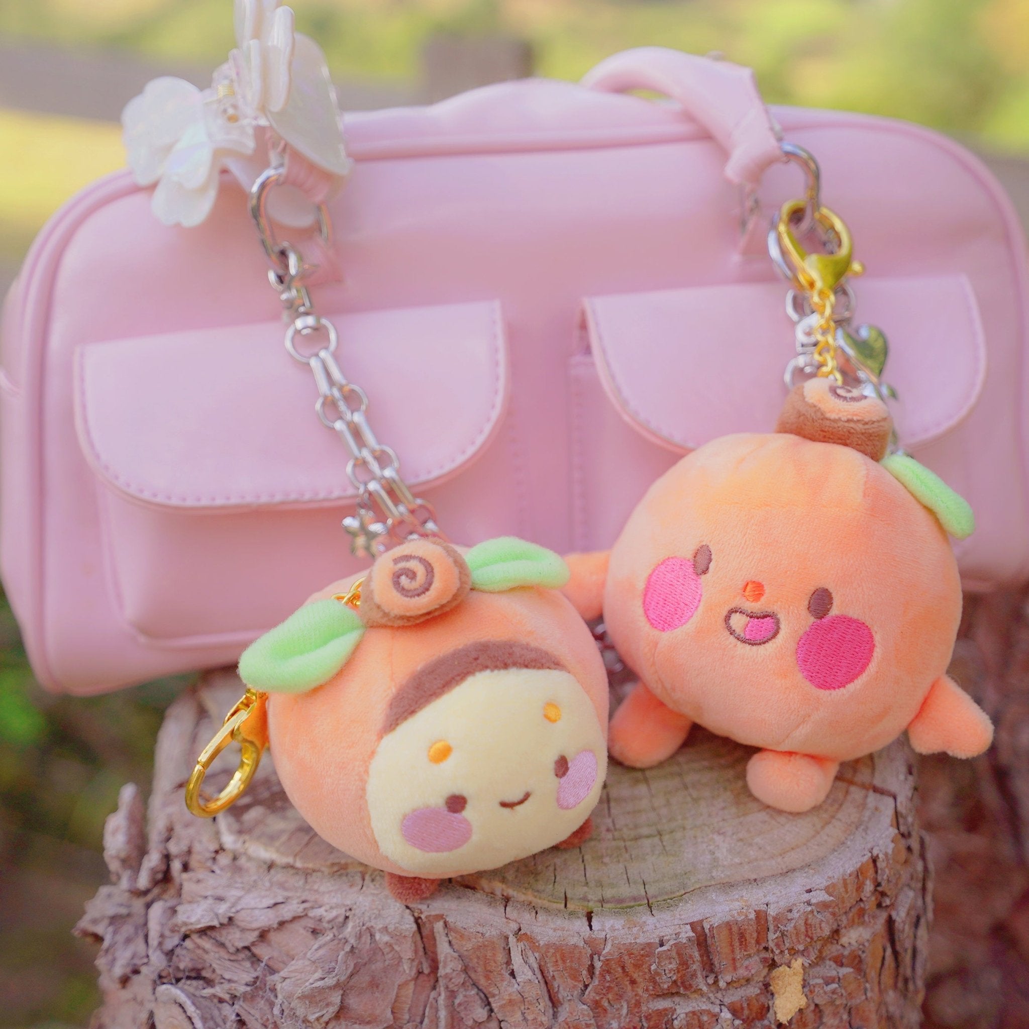 Plush Keychain Bundle | Kawaii Autumn Pumpkin Bag Charms Katnipp character product
