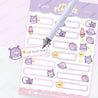 Pocket Planets: A5 Celestial Kawaii Label Sticker Sheet - LB007 - Katnipp Studios