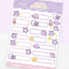 Pocket Planets: A5 Celestial Kawaii Label Sticker Sheet - LB007 - Katnipp Studios