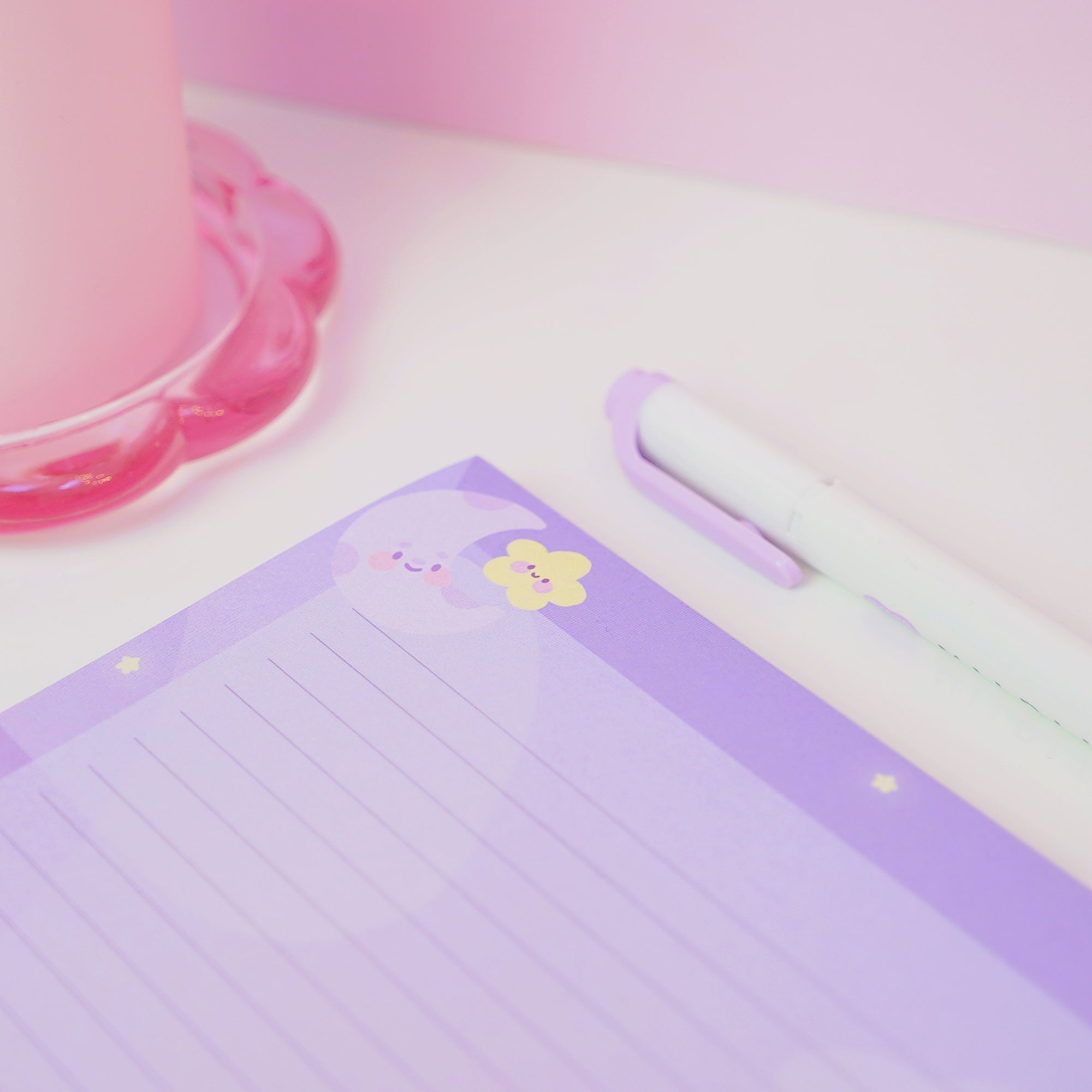 Pocket Planets A5 Celestial Lined Notepad | Pastel Cosmic Writing Pad Katnipp character product