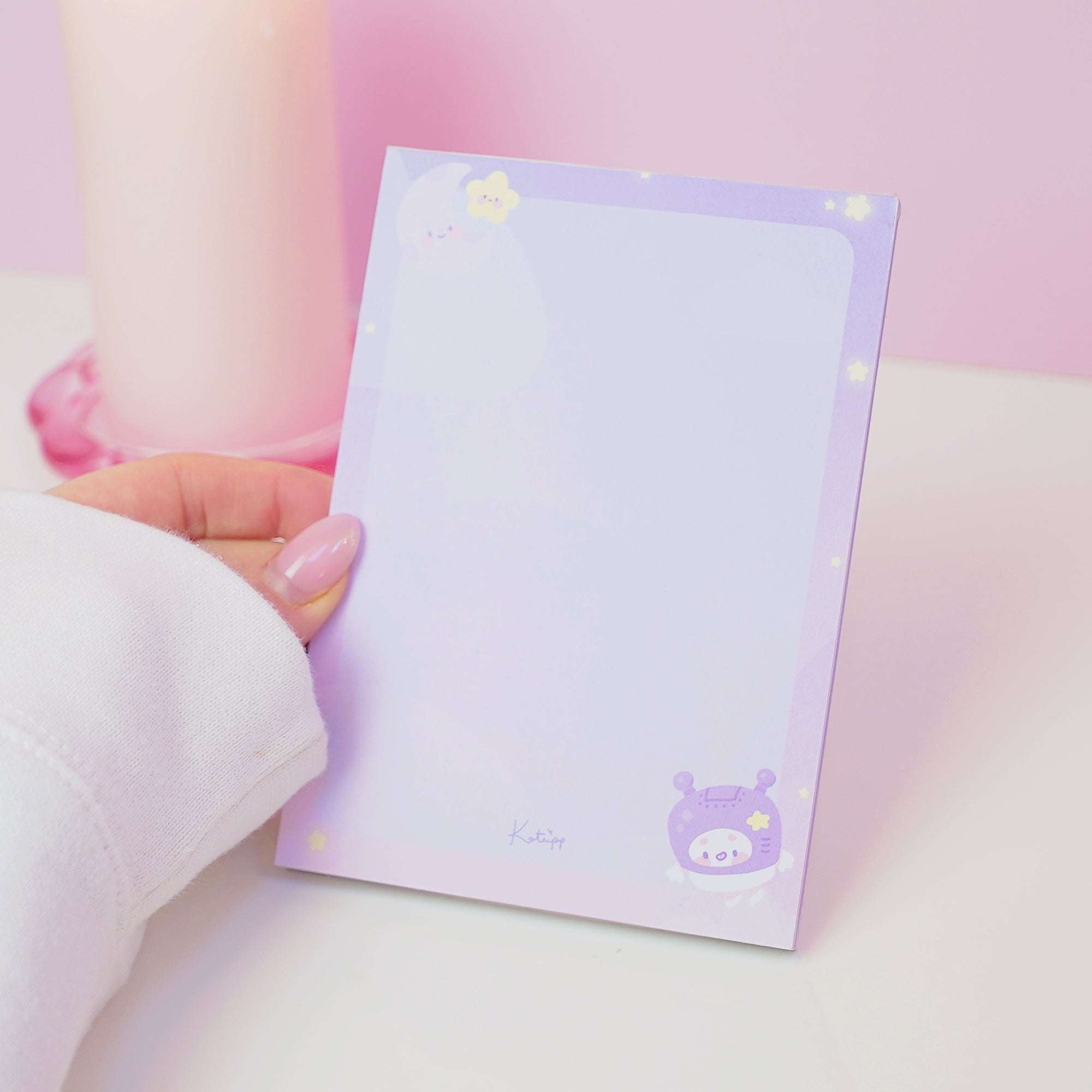 Pocket Planets A6 Celestial Notepad | Pastel Cosmic Writing Pad Katnipp character product