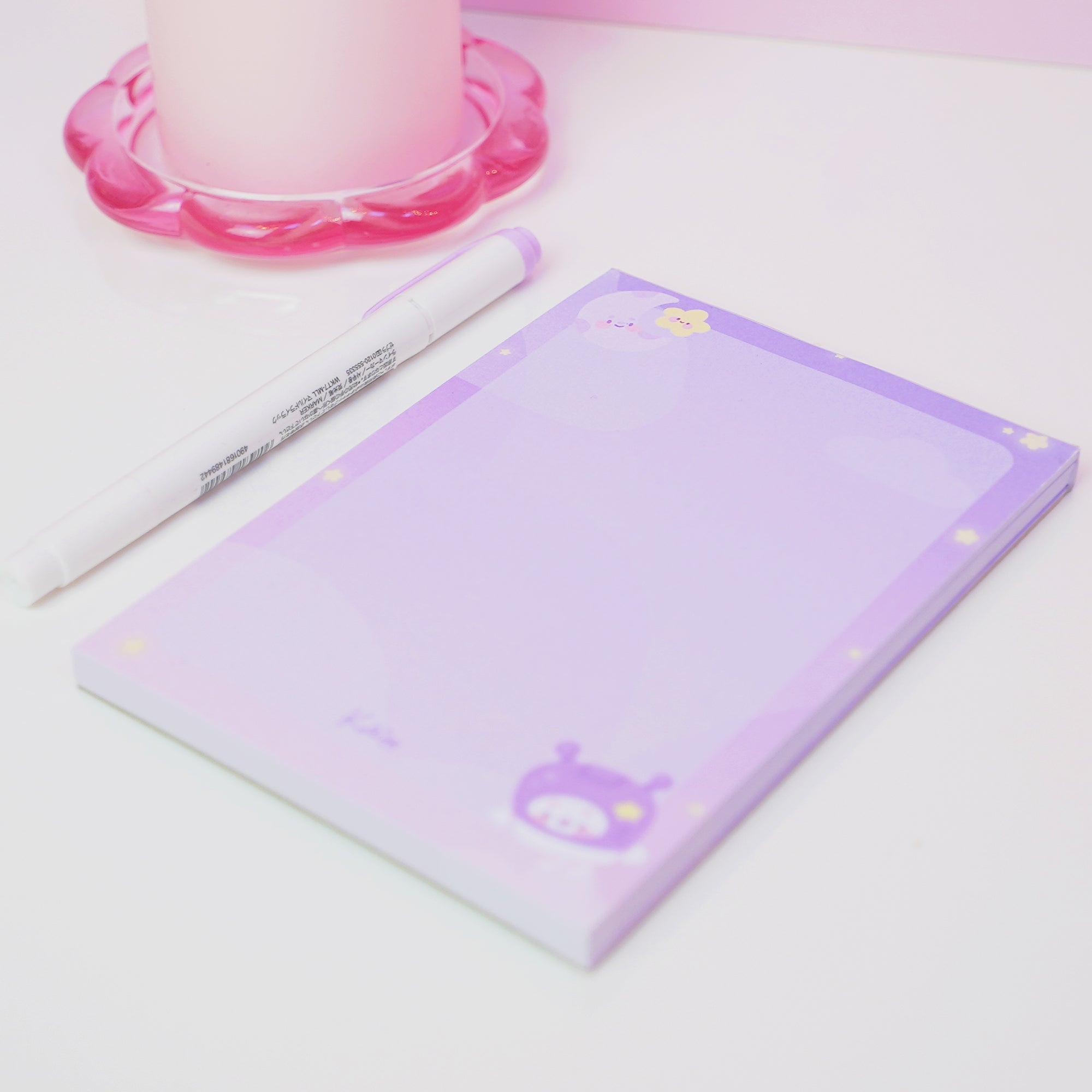 Pocket Planets A6 Celestial Notepad | Pastel Cosmic Writing Pad Katnipp character product