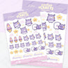 Pocket Planets: A6 Kawaii Sticker Sheet - Marshie & Friends Launching Dreams - POP002 - Katnipp Studios