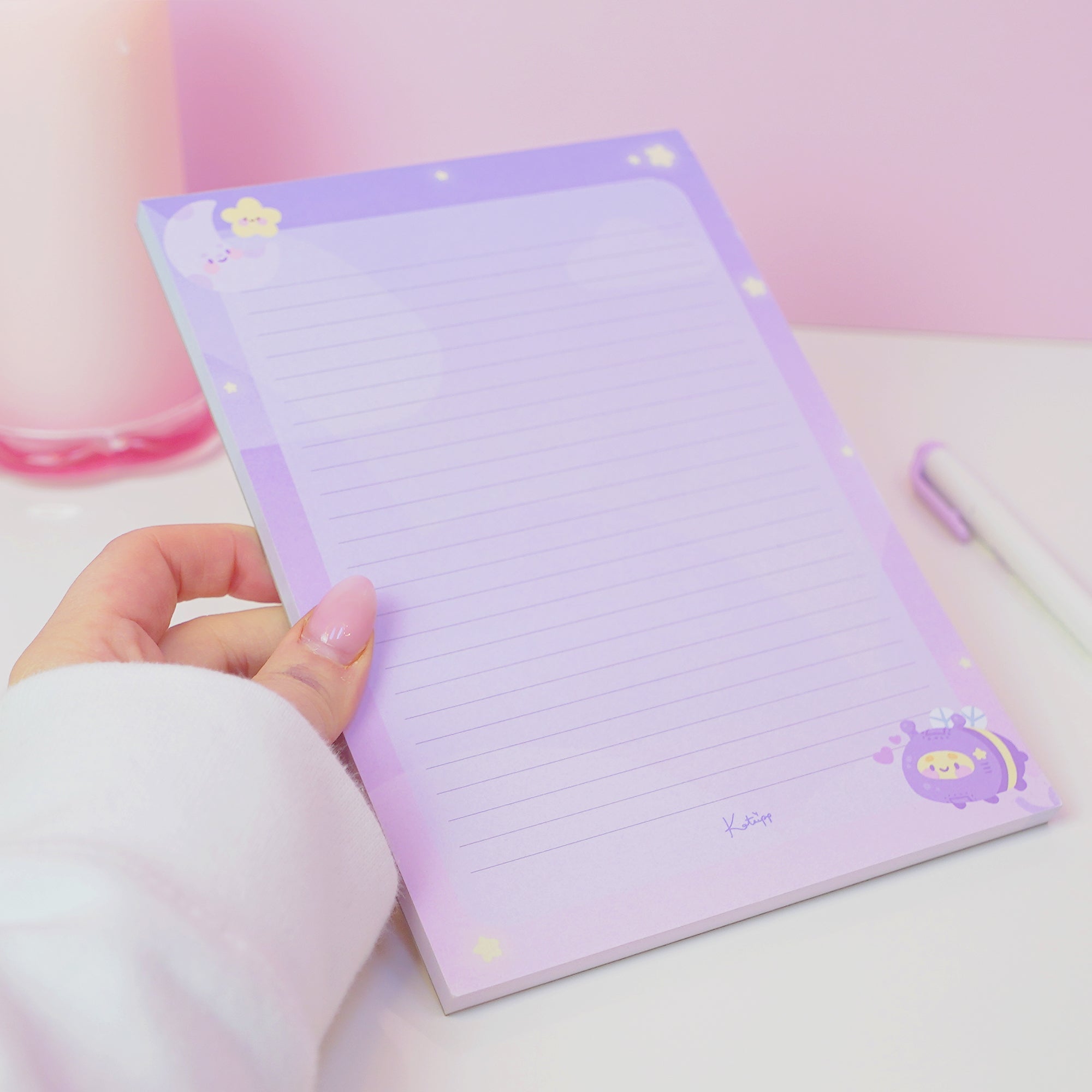 Pocket Planets Celestial Stationery Bundle | A4 Weekly Planner, A5 Lined, A6 Blank & DL To Do Pad Katnipp character product