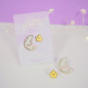 Pocket Planets: Luna and Sprinkle Enamel Pin Set kawaii Pin badge gifts - Katnipp Studios