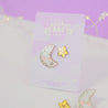 Pocket Planets: Luna and Sprinkle Enamel Pin Set kawaii Pin badge gifts - Katnipp Studios