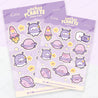 Pocket Planets: Marshie and Space Friends A5 Waterproof Vinyl Kawaii Sticker Sheet - POP001 - Katnipp Studios