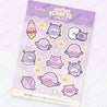 Pocket Planets: Marshie and Space Friends A5 Waterproof Vinyl Kawaii Sticker Sheet - POP001 - Katnipp Studios