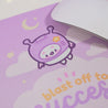 Pocket Planets: Marshie Blast Off to Success Mouse Pad - Katnipp Studios