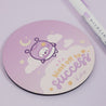 Pocket Planets: Marshie Space Kawaii Motivational Coaster - 'Blast Off to Success' - Katnipp Studios