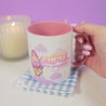 Pocket Planets: Rocketto ロケット the Kawaii Rocket Ceramic Mug - "Ready to Launch My Dreams" - Katnipp Studios