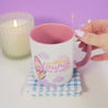 Pocket Planets: Rocketto ロケット the Kawaii Rocket Ceramic Mug - "Ready to Launch My Dreams" - Katnipp Studios