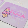 Pocket Planets: Rocketto ロケット The kawaii Rocket Mouse Pad - 'Ready to Launch My Dreams' - Katnipp Studios