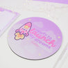 Pocket Planets: Rocketto ロケット The kawaii Rocket Mouse Pad - 'Ready to Launch My Dreams' - Katnipp Studios