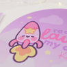 Pocket Planets: Rocketto ロケット The kawaii Rocket Mouse Pad - 'Ready to Launch My Dreams' - Katnipp Studios