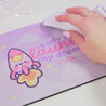 Pocket Planets: Rocketto ロケット The kawaii Rocket Mouse Pad - 'Ready to Launch My Dreams' - Katnipp Studios