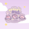 Pocket Planets: Saturn Die Cut Sticker Spaced Out - Cute Kawaii Character - Space Themed Decal - Katnipp Studios