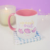 Pocket Planets: Saturn the Kawaii Planet Ceramic Mug - "Spaced Out" - Katnipp Studios