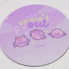 Pocket Planets: Saturn The Kawaii Planet Mouse Pad - 'Spaced Out' - Katnipp Studios