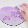 Pocket Planets: Saturn The Kawaii Planet Mouse Pad - 'Spaced Out' - Katnipp Studios