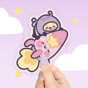 Pocket Planets Space Die Cut Sticker Bundle | Kawaii Character Vinyl Stickers Katnipp character product