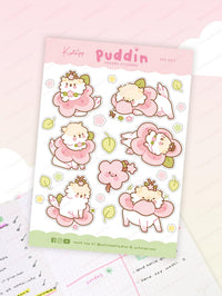 Puddin el perro Sakura Planner pegatina ~ PUD 007