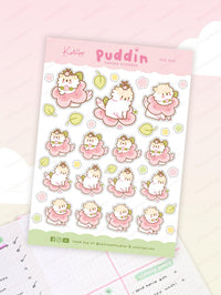 Puddin el perro Sakura Planner pegatina ~ PUD 008